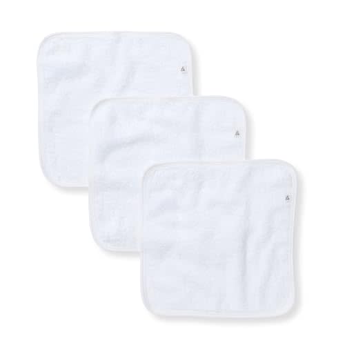 Burt's Bees Baby Infant Washcloths, 100% Organic Cotton, Soft and Super Absorbent Knit Terry & Woven Terry Wash Cloth - 3 Pack Set