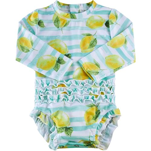 Amazon.com: uideazone Baby/Toddler Girls Rash Guard Swimsuit Long Sleeve One Piece Swimwear UPF 50+ Sun Protection 0-24 Months: Clothing, Shoes & Jewelry