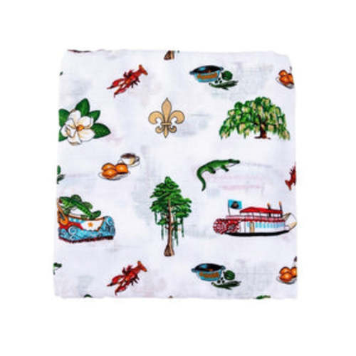 Louisiana Baby Muslin Swaddle Blanket: Soft & Breathable