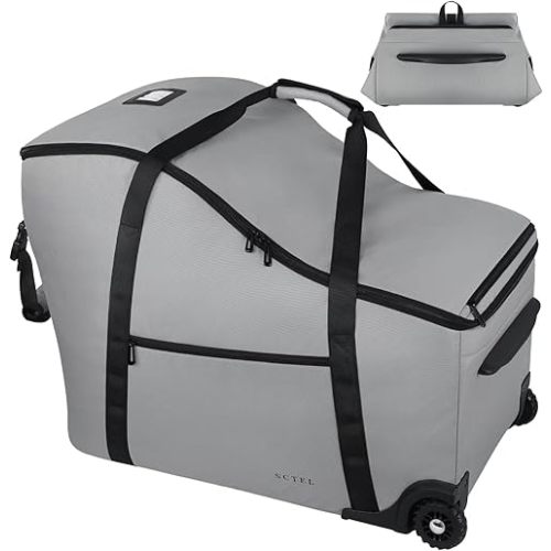 Car Seat Bags for Air Travel Fit Chicco Keyfit 35 and Anti-rebound Bar Base, Fit Doona Car Seat Stroller and Base, Nuna Pipa Travel Bag, Infant Car Seat Bag, Doona Travel Bag