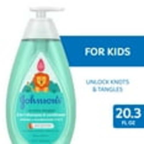 Johnson's 2-in-1 Kids & Baby Shampoo & Conditioner, Detangling Hair Products, 20.3 fl oz