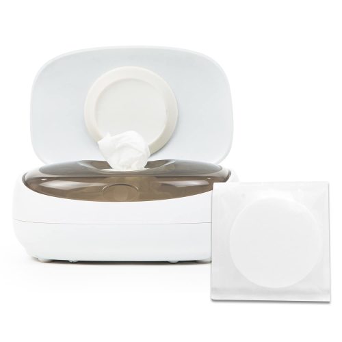Prince Lionheart EVO Wipes Warmer - Baby Wipe Warmer with Glow Nightlight in White/Grey