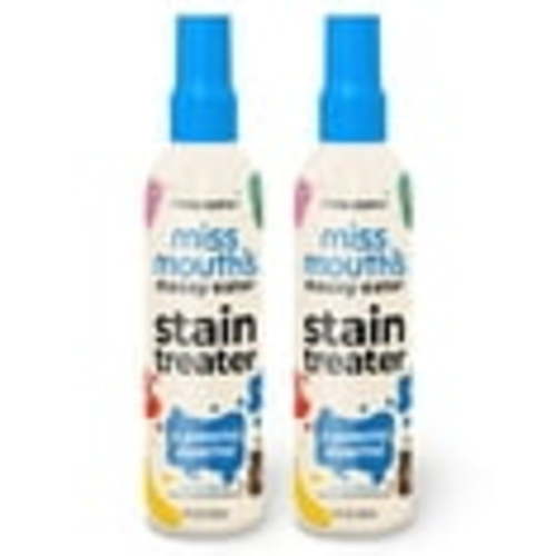 Miss Mouth's Messy Eater Stain Treater Spray - 4oz 2 Pack Stain Remover - Newborn & Baby Essentials - No Dry Cleaning Food, Grease, Coffee Off Laundry, Underwear, Fabric
