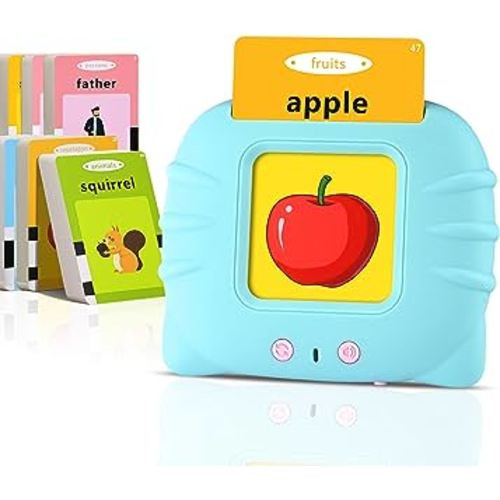 Talking Flash Cards for Toddler 1 2 3 4 Year Old Gifts, Learning Toys for Toddlers 2-4 Years, Sensory Toys for Kids with Autism, Speech Therapy Toys, Montessori Toys, 224 Sight Words Flash Cards