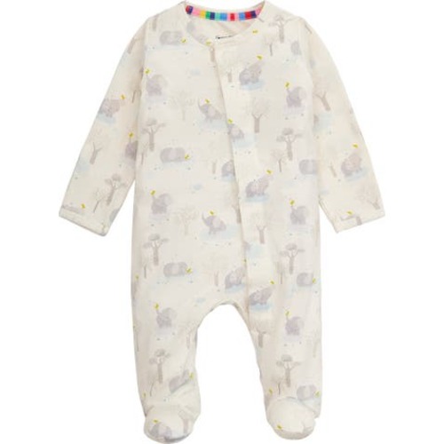 Big Love Print Magnetic Footie, Newborn
