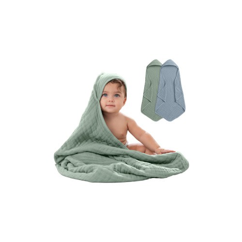 Hooded Baby Towels - 6 Layers, Pack of 2