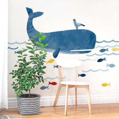 Westcott The Whale • Peel-and-Stick Wall Decals