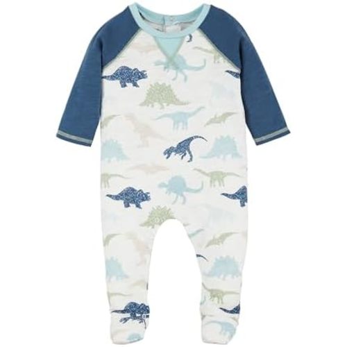 Mud Pie Baby Boys Dino Printed Sleeper