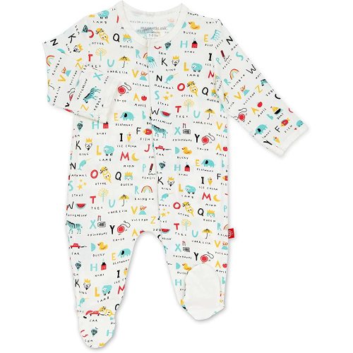 Magnetic Me Footie Pajamas Soft Modal Baby Sleepwear with Quick Magnetic Fastener | Boys and Girls Sleeper Preemie-24 Months