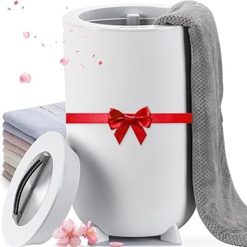 Towel Warmers, Hot Towel Warmers for Bathroom with Aroma Tray, 35L Luxury Towel Warmer Bucket with Auto Shut Off, Built-in Timer for 15-60 Minutes, Fit for Towels, Bathrobes, Blankets(35L)