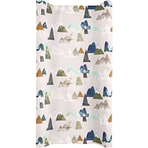 Changing Pad Cover Diaper Changing Mat Cover Sheets for Newborn Boys Soft Breathable Nursery Changing Table Sheets Mountains