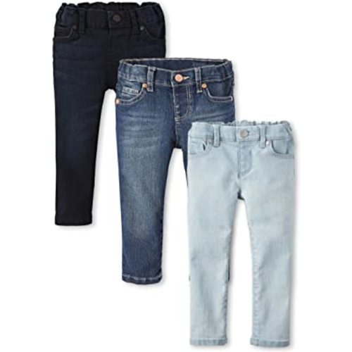 The Children's Place Baby and Toddler Girls' Basic Skinny Jeans, Multipack