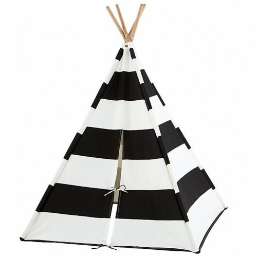 Thick Stripe Foldable Triangular Play Tent with Carrying Bag