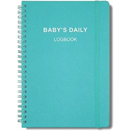 Baby's Daily Log Book - Baby Care Planner for Newborns with 152 Easy to Fill Pages,Tracking Feed,Sleeping,Diaper,Awake Time to take Good Care of Your Newborn Baby's - Teal PU Cover