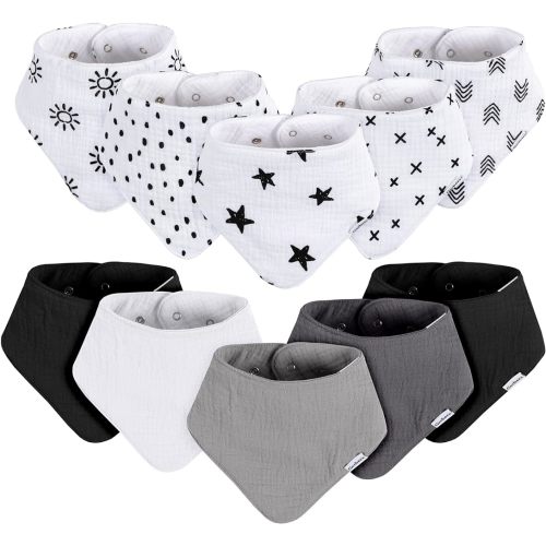 Gerber Unisex Baby Muslin Bandana Bibs