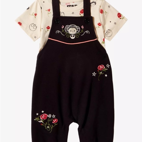 Star Wars Floral Princess Leia Infant T-Shirt & Overall Set - BoxLunch Exclusive | BoxLunch