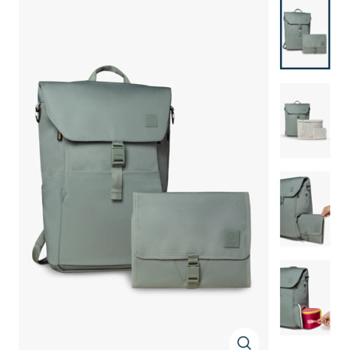 Everyday Diaper Backpack & Changing Wallet Bundle / Outdoorsy Sage