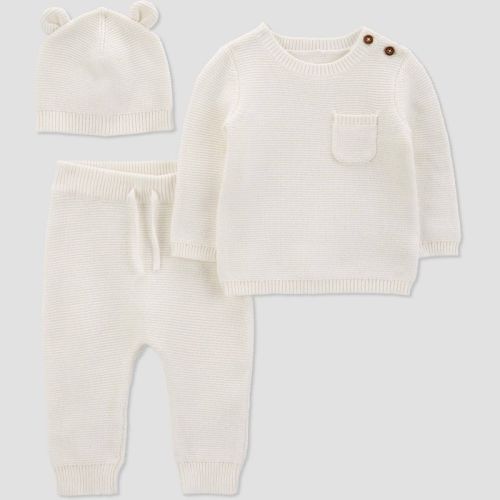 Carter's Just One You® Baby Bear Top & Bottom Set - Cream 9m