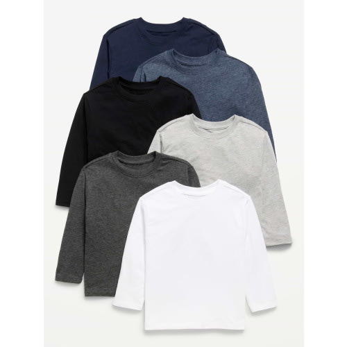 Long-Sleeve T-Shirt 6-Pack for Toddler Boys