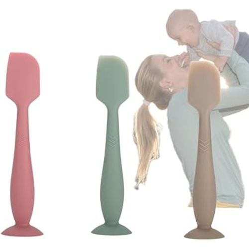 YUEYUEJIA Baby Diaper Cream Spatula Applicator (Red Green Khaki)