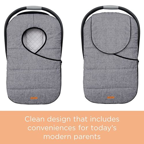 liuliuby Winter Carseat Cover for Baby Carseat | Doona Car Seat Cover Baby Winter | Warm Baby Car Seat Cover | Carseat Covers Baby Boy & Girl | Infant Car Seat Cover Winter Baby Essentials (Gray)