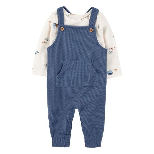 Baby Boys Carter's 2-pc. Long Sleeve Tee & Waffle Knit Coverall Set