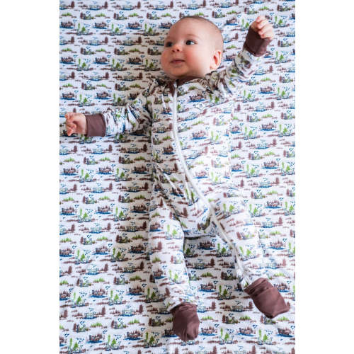 Baby Zip Up - Ducks and Dogs