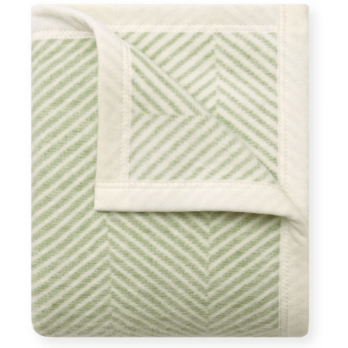 Harborview Herringbone Sprout Green Mini Blanket