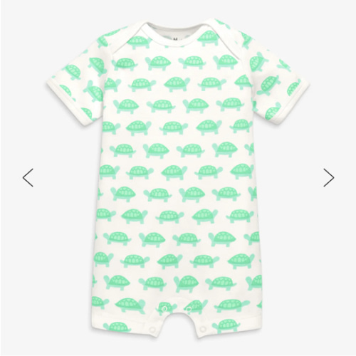 Organic animal friends babysuit shortie | Primary.com