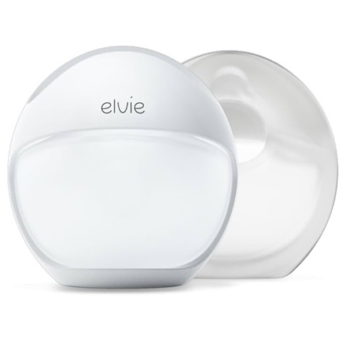Elvie Curve - Manual Wearable Breast Pump - Hands-Free, Kick-Proof, Portable Silicone Pump That Can Be Worn in-Bra for Gentle, Natural Milk Expression - Breast Feeding Essentials