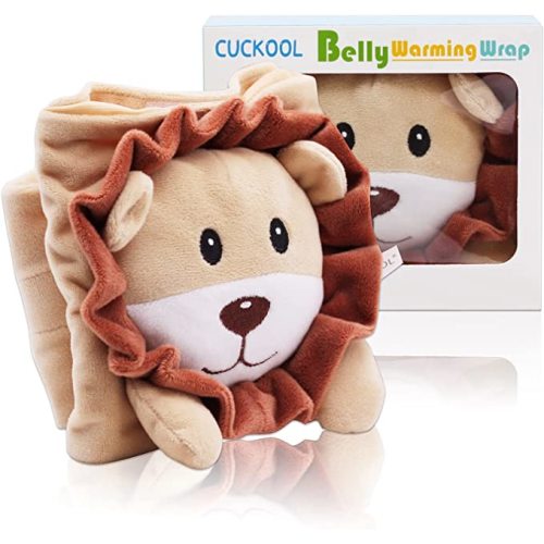 Baby Colic, Gas and Upset Stomach Relief, Baby Heated Tummy Wrap, Infant Swaddling Belly Belt with Soothing Warmth (Dinosaur)