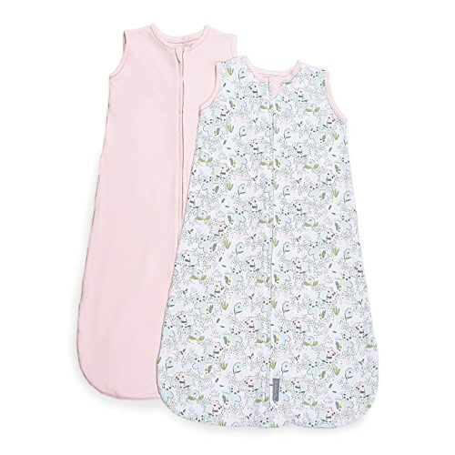 SwaddleMe by Ingenuity Night Sack Sleeper, For Ages 6-12 Months, 16-24 Pounds, Up to 30 Inches Long, 2-Pack Loose-fit Baby Swaddle Sack Wearable Blanket - Peekaboo Panda