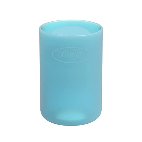 Dr. Brown's Narrow 100% Silicone Baby Bottle Sleeve, Blue, 4oz