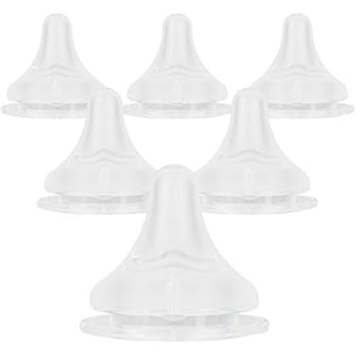 Silicone Nipples for Lansinoh Baby Bottle, Size S,Replacement Bottle Nipple,1m+,Slow Flow, 6 Count
