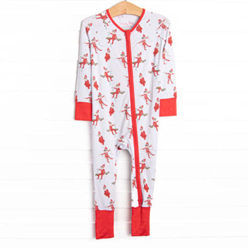 Prank Time Pal Bamboo Zippy Pajama, Red – Stitchy Fish