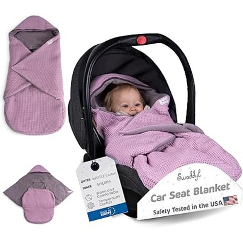 Carseat Cover - Car Seat Cover for Baby Carseat - Baby Girl Car seat Blanket - Car Seat Blankets for Babies Winter Essential