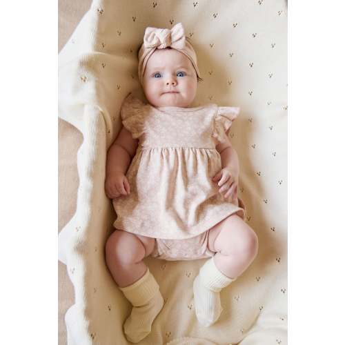 Organic Cotton Elianna Playsuit - Rosalie Field Rose