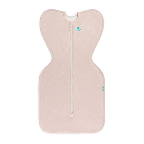 Love to Dream Swaddle UP, Baby Sleep Sack, Self-Soothing Swaddles for Newborns, Snug Fit Helps Calm Startle Reflex, New Born Essentials for Baby, 1.0 TOG, Small 8-13lbs, Powder Pink Twinkle