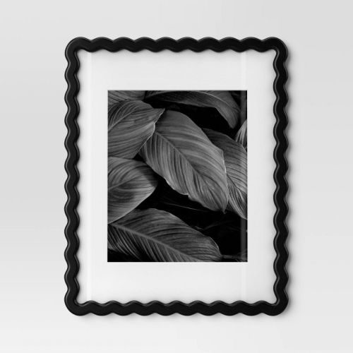 11"x14" Wavy Shape Picture Frame Black - Room Essentials™