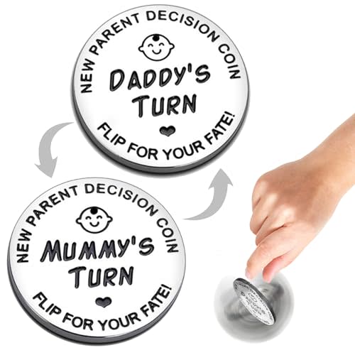 Baby Shower Gifts Parents Decision Coins for New Mom&Dad,Funny New Baby Gifts New Mom Gifts New Parents Gifts for Couples,Postpartum Gifts for Mom Essentials
