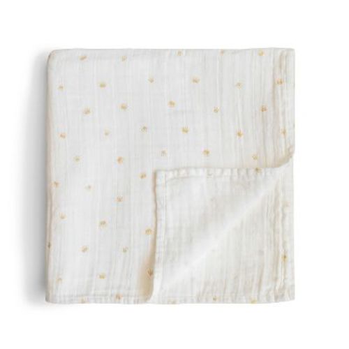 Mushie Organic Cotton Muslin Swaddle Blanket