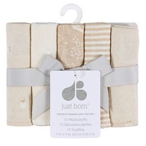 Just Born Baby 3-Pack Hooded Towels