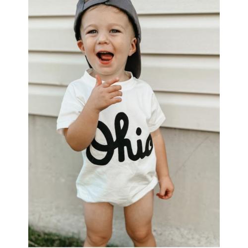 Script Ohio Romper Tee, Ohio State, Buckeye State, Ohio State Toddler Shirt