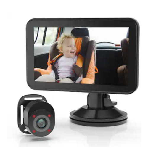 Rexing BC500 In Car Baby Cam with Monitor – HD 1080p & Infrared Night Vision Black BBY-BC500 - Best Buy