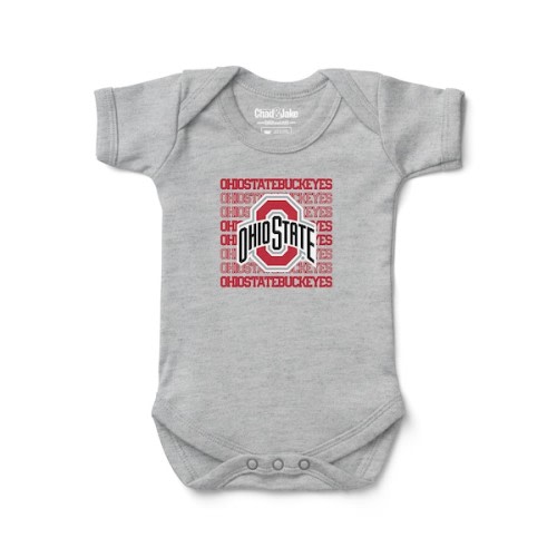 Ohio State Buckeyes Chad & Jake Newborn & Infant Classic Bodysuit – Heather Gray