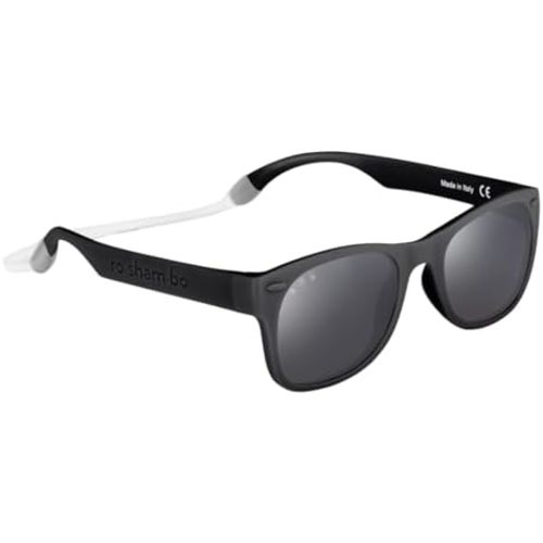 ROSHAMBO Unbreakable Square Sunglasses - Italian Made Polarized - BPA Free with Strap + Accessories - USA Assembled