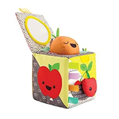 Amazon.com: Infantino Peek & Seek Sensory Discovery Cube, Selfie Mirror, Early Fine Motor Skills Development, for Infants & Toddlers 3M+