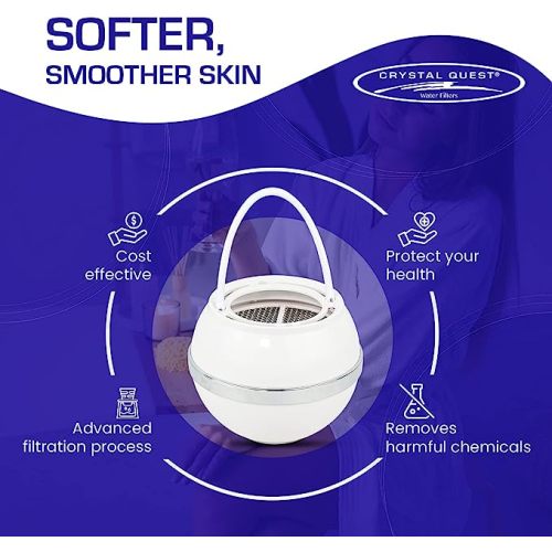 Crystal Quest White Bath Ball Filter