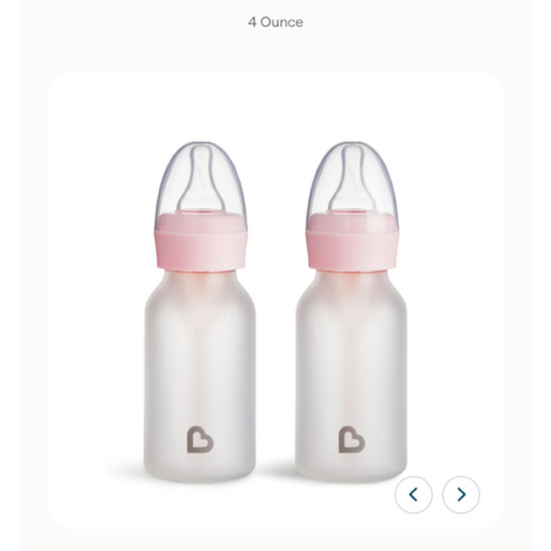 Bond® Silicone Glass Bottle 4oz or 8oz, 2pk | Munchkin