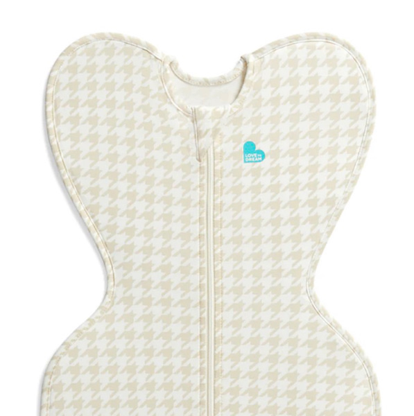 Swaddle Up™ 1.0 TOG Cotton Tan Houndstooth
